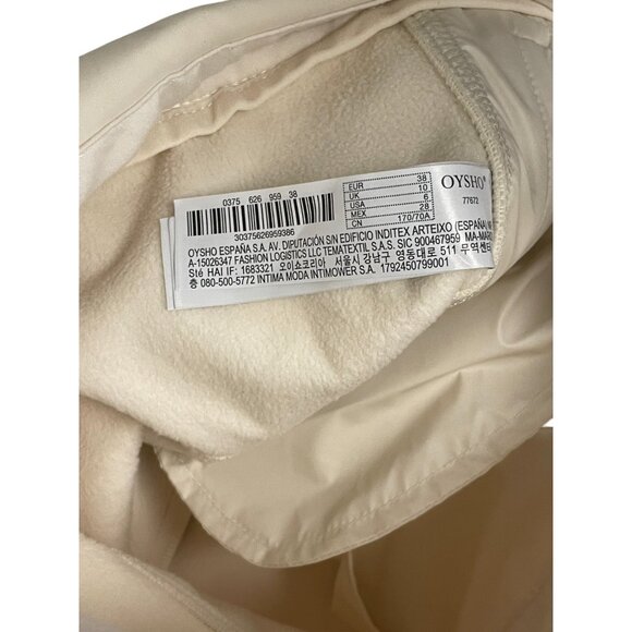 Oysho Womens Ski Snow PantsEU 38 US 6 Cream Flare Fit Stretch 0375/626 NWT - Picture 12 of 15